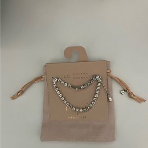 LC Lauren Conrad Celebrate Silver Rhinestone Bracelet